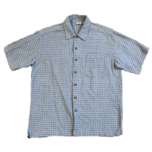 Anchor Blue Blue & Black Plaid Button-Up Shirt